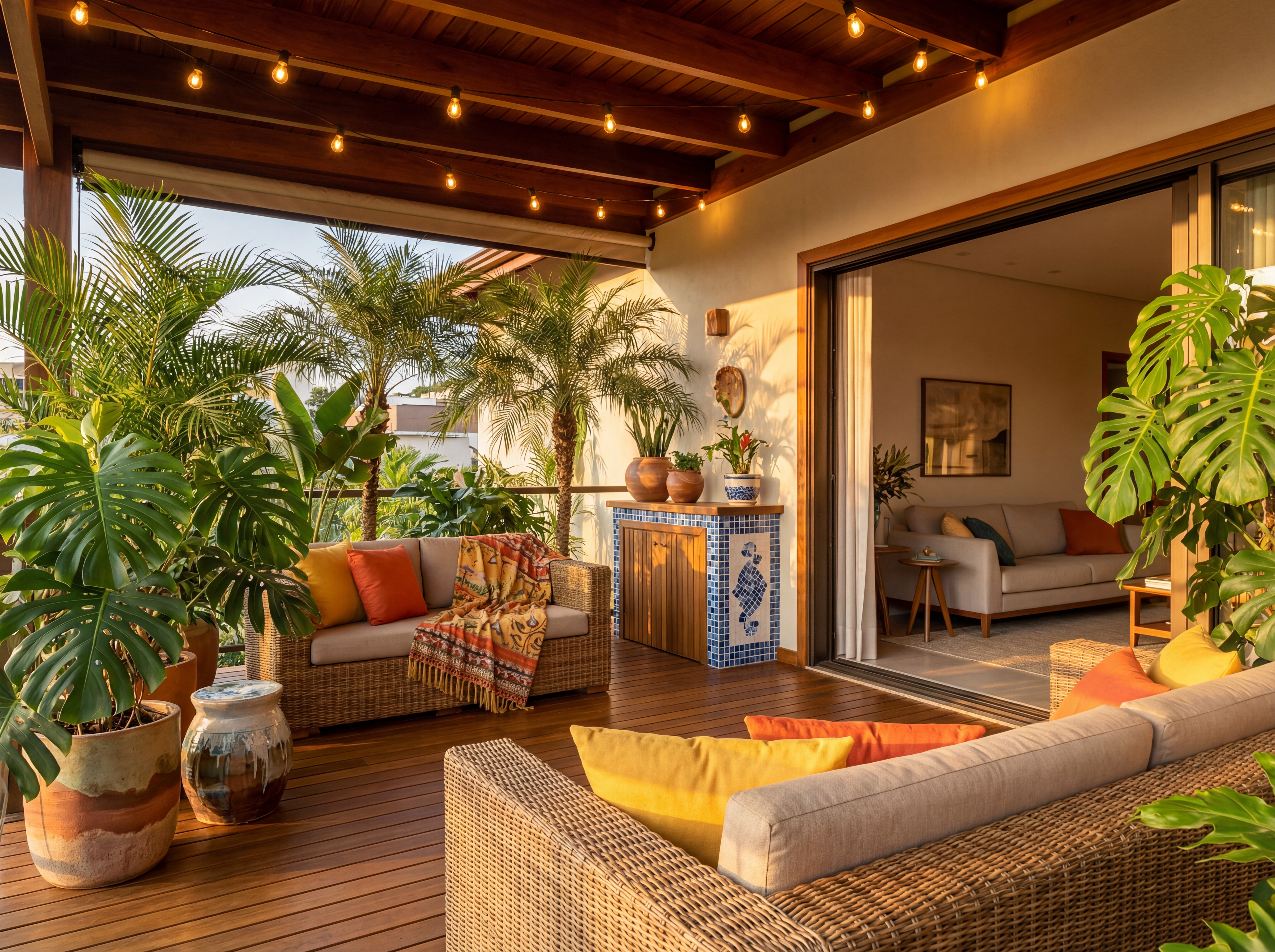 Tropical Varanda - AI Generated Interior Design